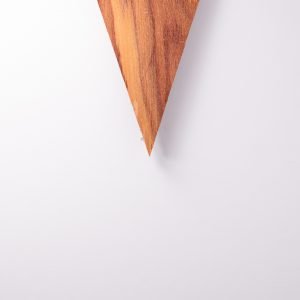 Τρίγωνο ξύλινο σκουλαρίκι - R&M