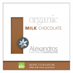 Σοκολάτα γάλακτος, βιολογική 90γρ. – Alexandros