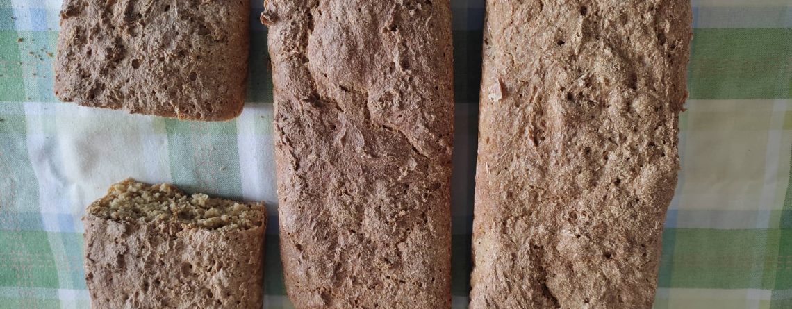 ψωμί από αλεύρι από μονόκκοκο σιτάρι ποικιλία Καπλουτζάς